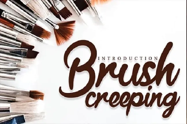 Brush Creeping Script font