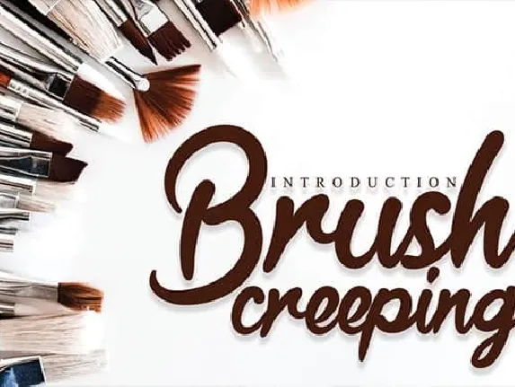 Brush Creeping Script font