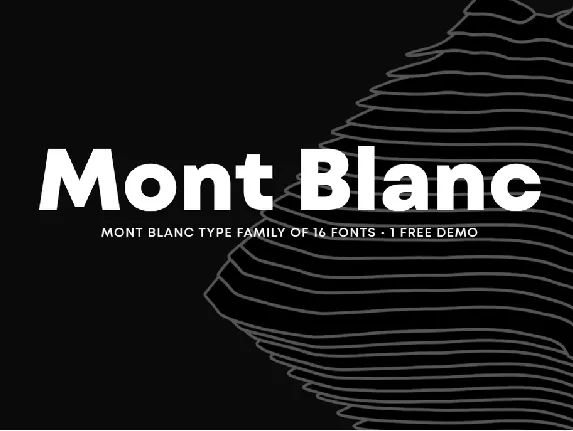 Mont Blanc font