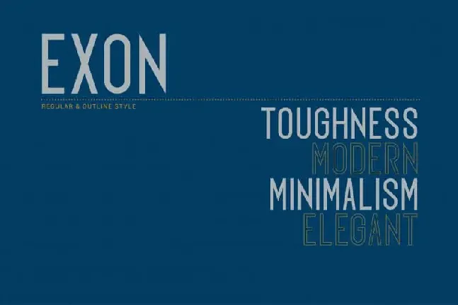 Exon Sans Serif font