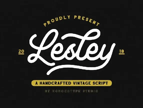 Lesley Monoline Script font