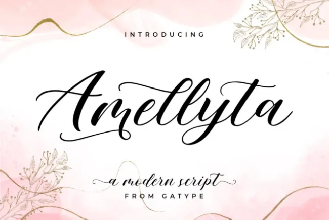 Amellyta Script font