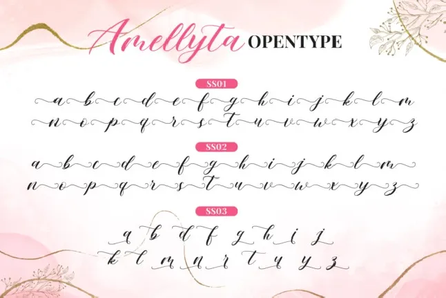 Amellyta Script font