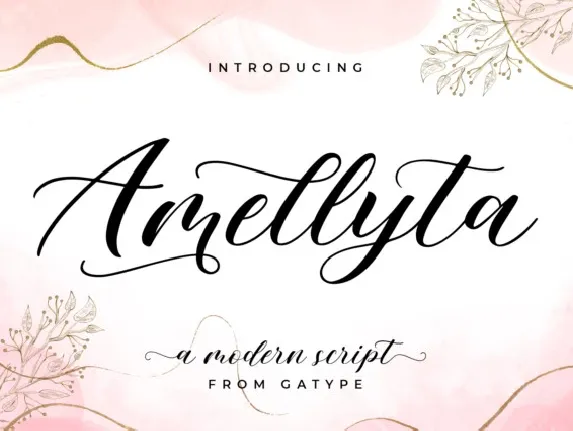 Amellyta Script font