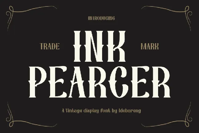 Ink Pearcer font