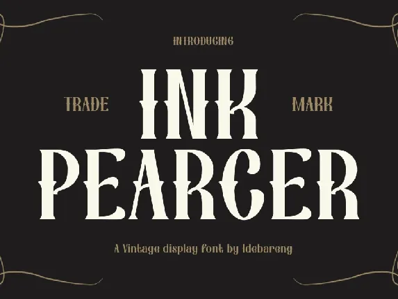 Ink Pearcer font