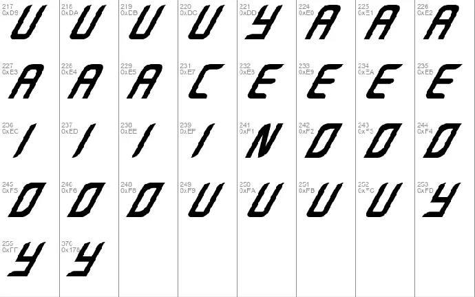 Agrandize Demo font