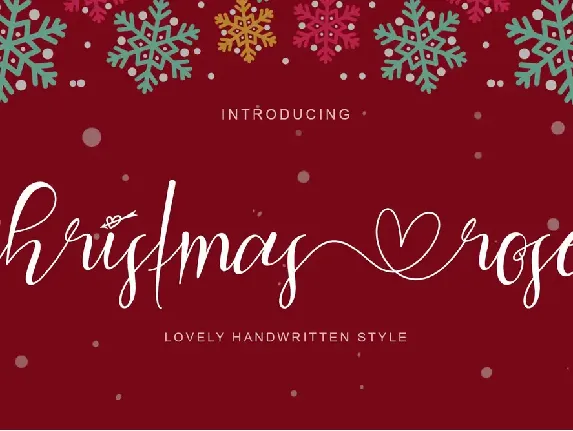 Christmas Rose font