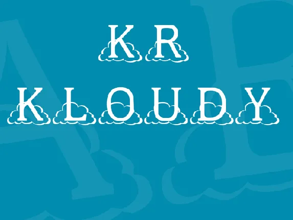 KR Kloudy font