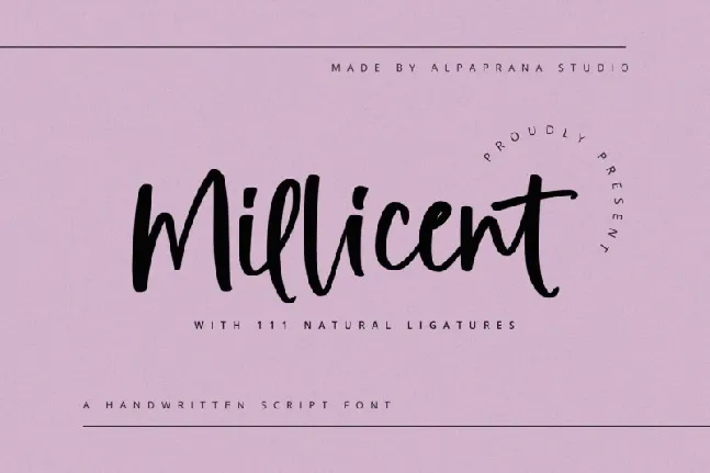 Milicent font