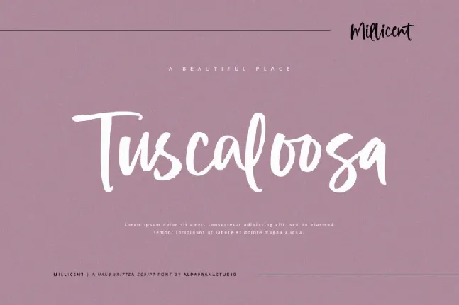 Milicent font