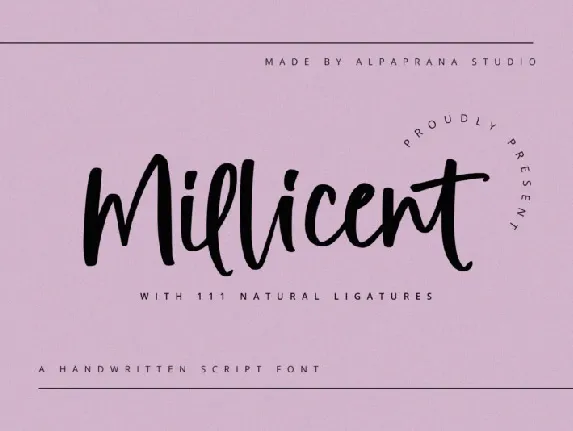 Milicent font