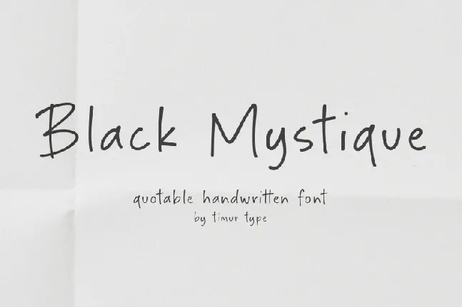 Black Mystique font