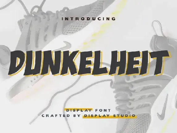 Dunkelheit Display font