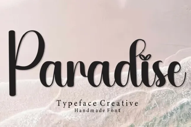 Paradise Script Typeface font