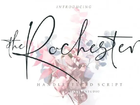 The Rochester Signature font