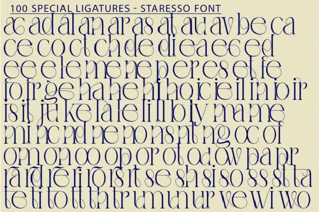 Staresso font