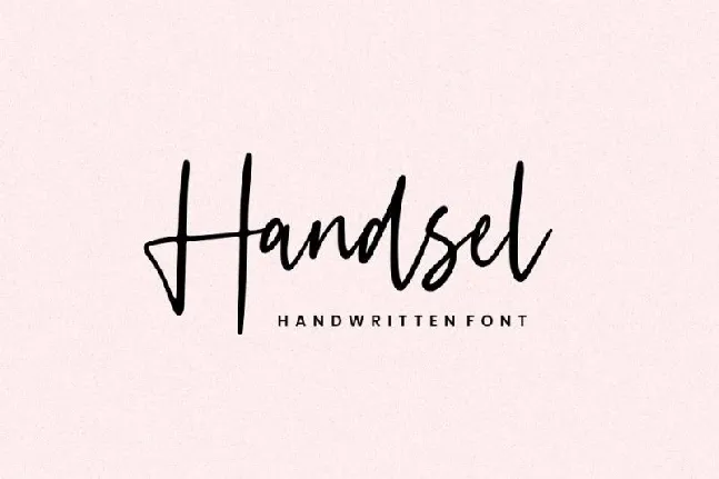 Handsel Script font