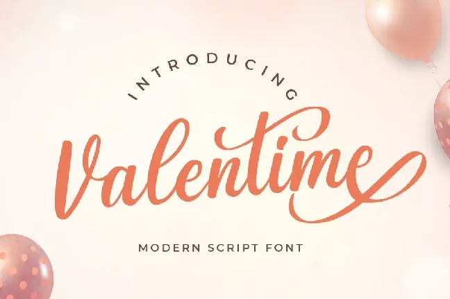 Valentime font