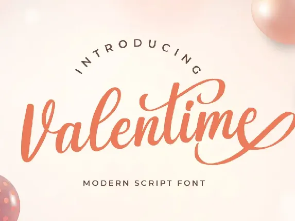 Valentime font