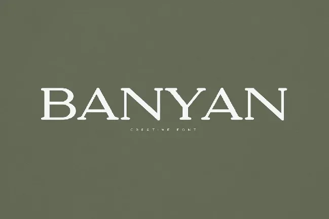 Banyan font