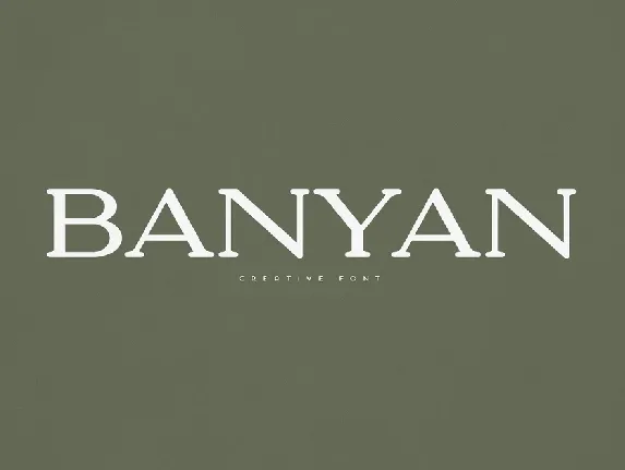 Banyan font