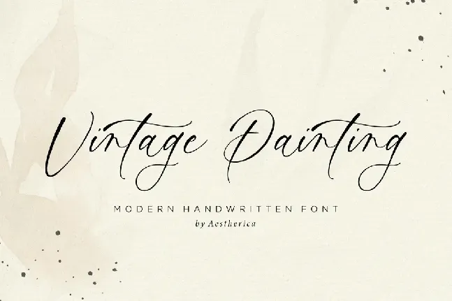 Vintage Painting font