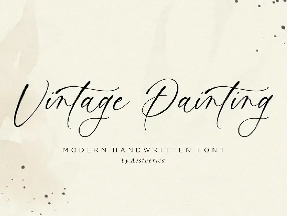 Vintage Painting font