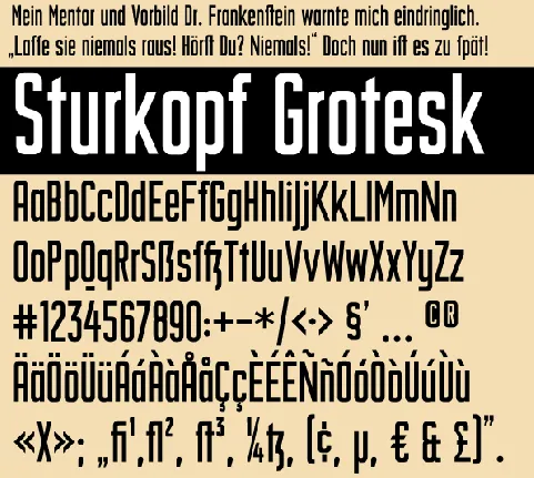 Sturkopf Grotesk font