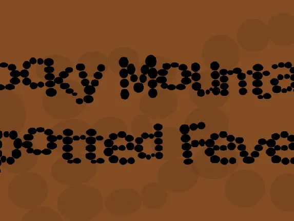 Rocky Mountain Spotted Fever font