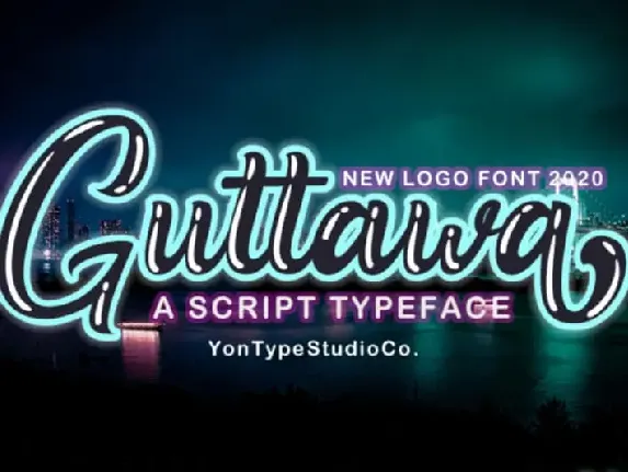 Guttawa Script font