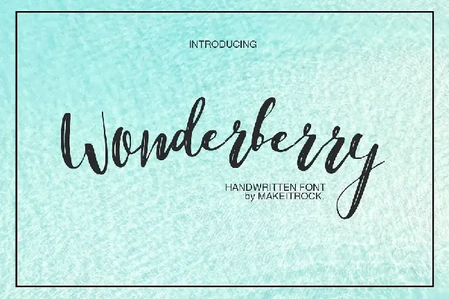 Wonderberry Brush font