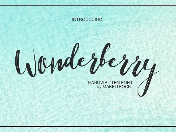 Wonderberry Brush font