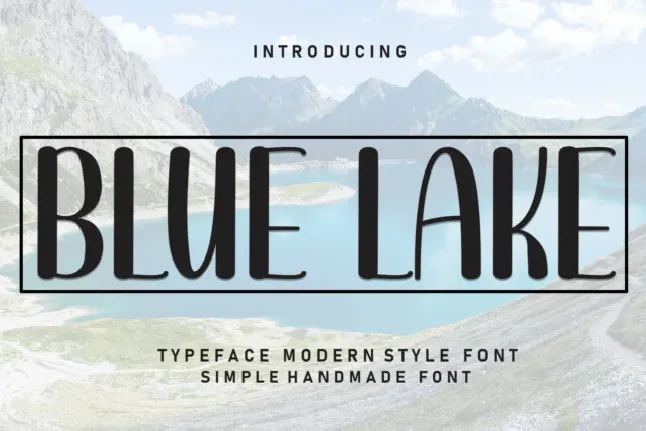 Blue Lake Display font