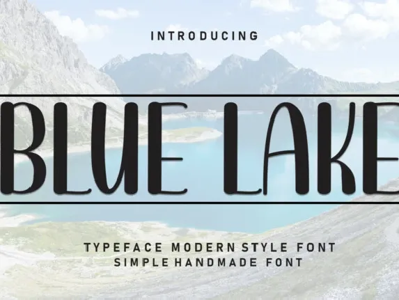 Blue Lake Display font