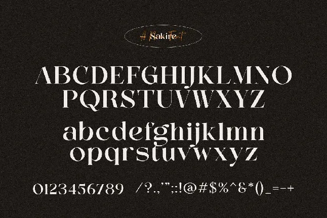 Sakire font