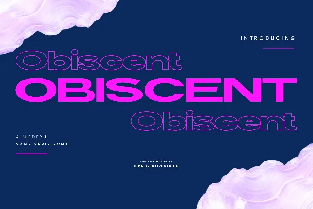 Obiscent Personal Use font