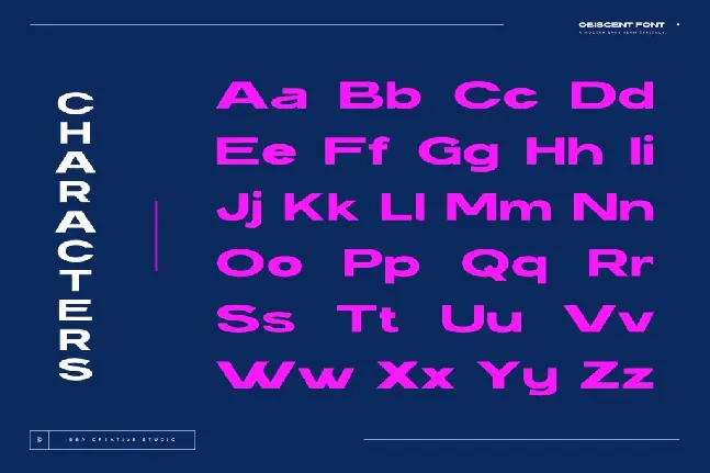 Obiscent Personal Use font