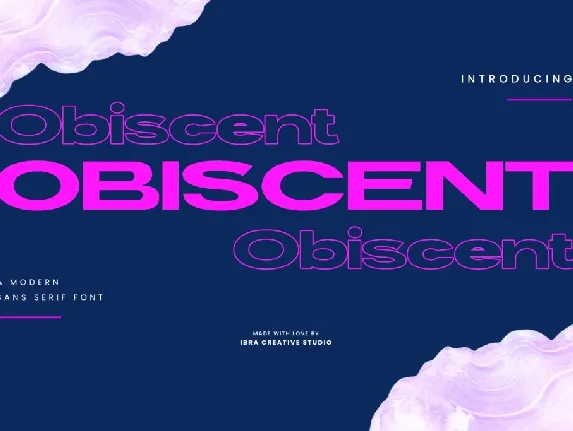 Obiscent Personal Use font