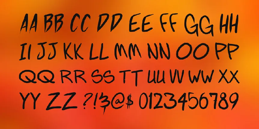 Fighting wordz font