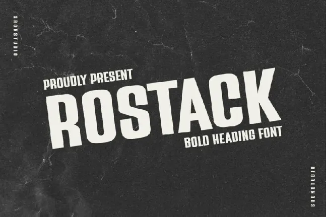 Rostack font