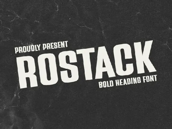 Rostack font