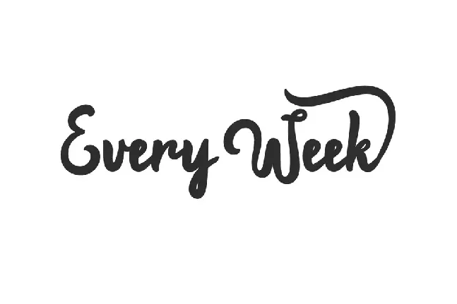 Every Week font