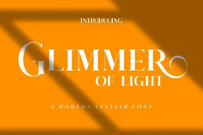 Glimmer Of Light font