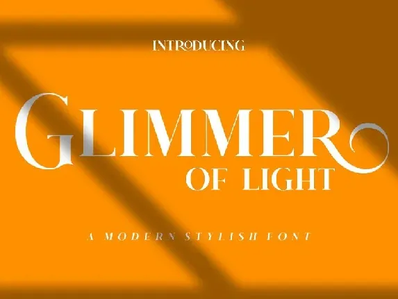 Glimmer Of Light font