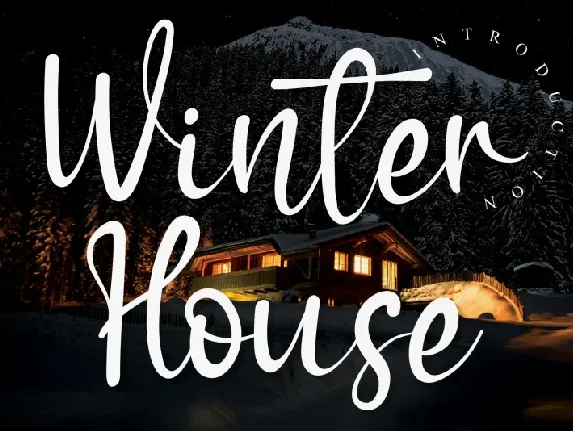 Winter House Script font