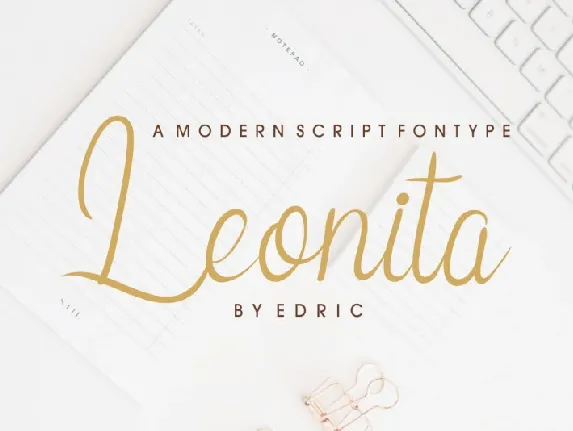 Leonita Calligraphy font