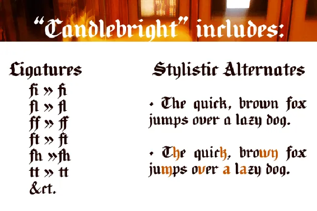 Candlebright font