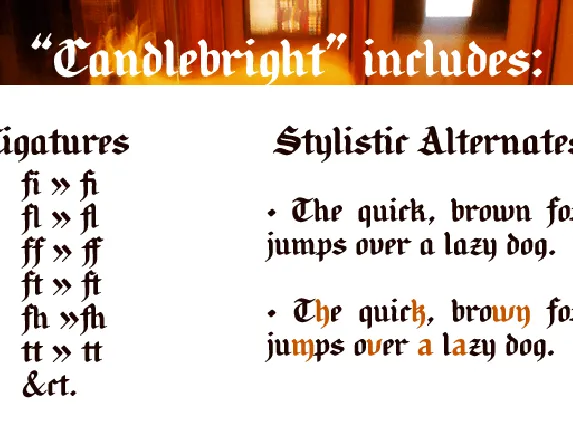 Candlebright font