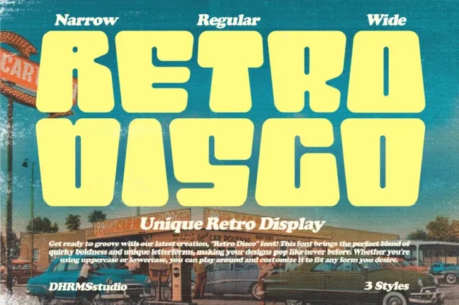 Retro Disco font